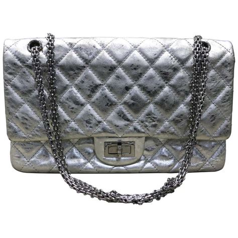 chanel 2.55 silver or gold chain|Chanel 2.55 reissue bag.